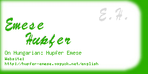 emese hupfer business card